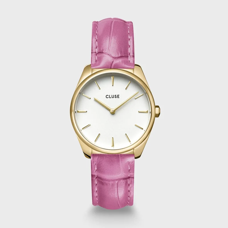 Cluse - Montre La Féroce Petite Croco Rose