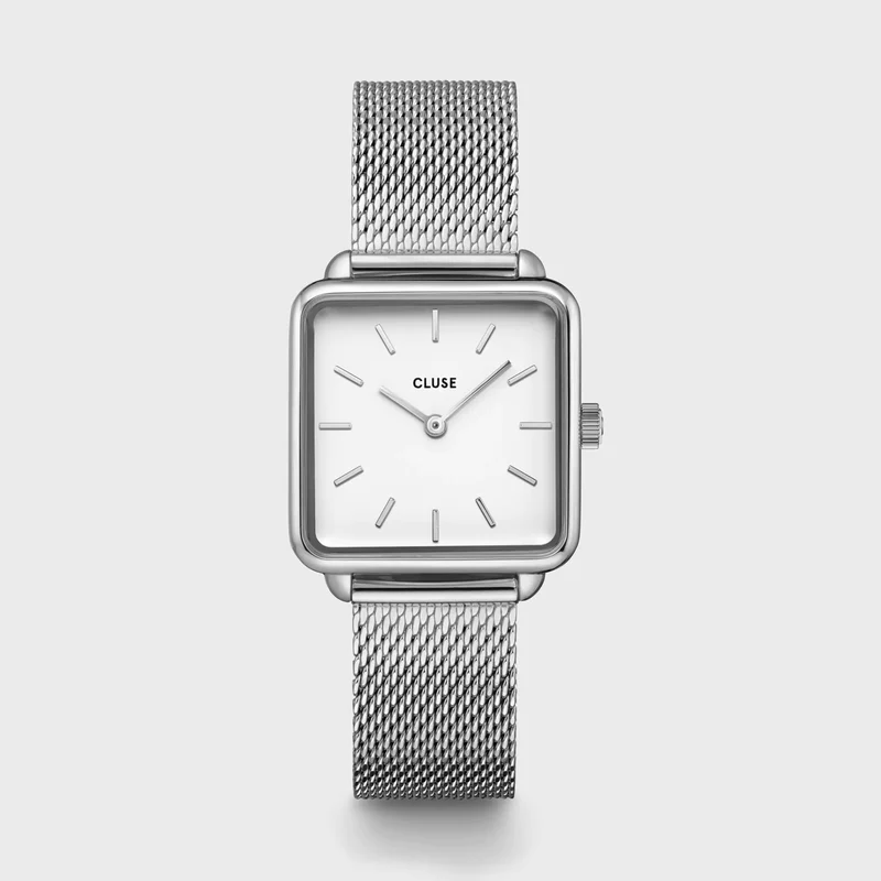 Cluse - Montre La Tétragone Mesh Blanche