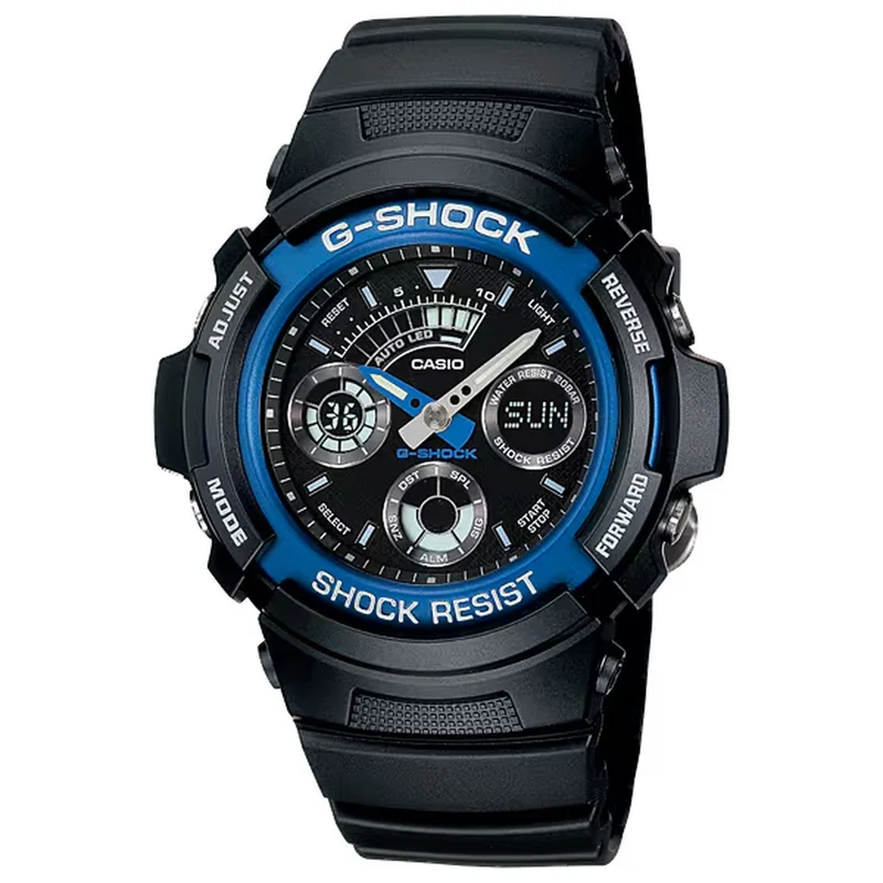 Montre Casio G-Shock AW-591-2A Homme Noir Bleu