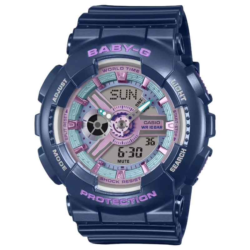 Montre Casio Baby-G BA-110MC-2A Femme Bleu Rose