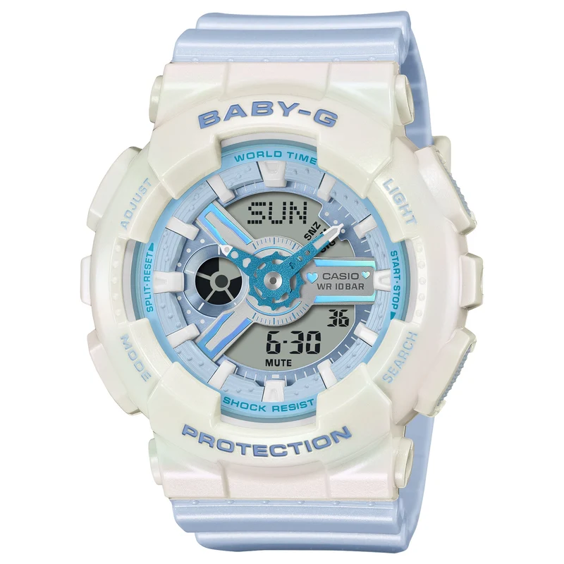 Montre Casio Baby-G BA-110PD-2A Femme Blanc Bleu