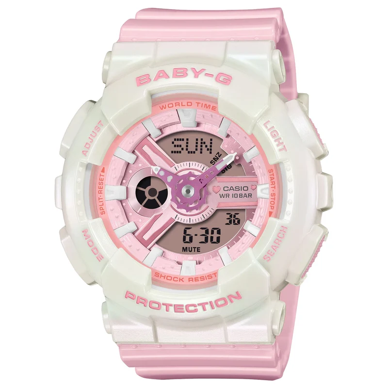 Montre Casio Baby-G BA-110PD-4A Femme Blanc Rose