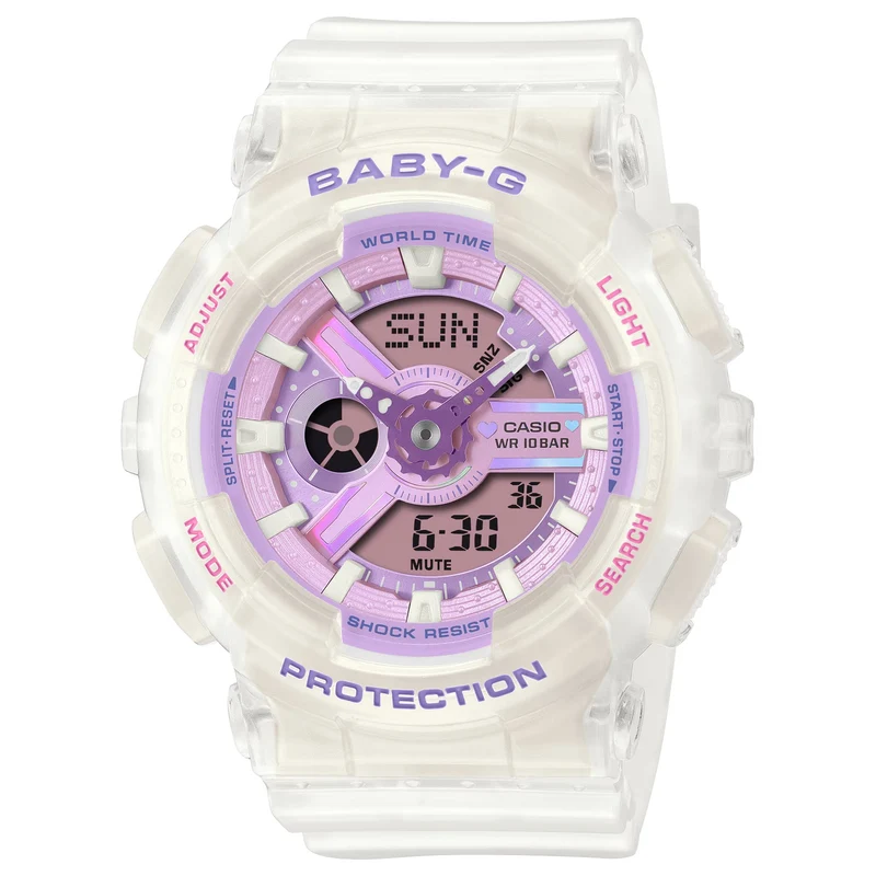 Montre Casio Baby-G BA-110PS-7A Femme Blanc Violet