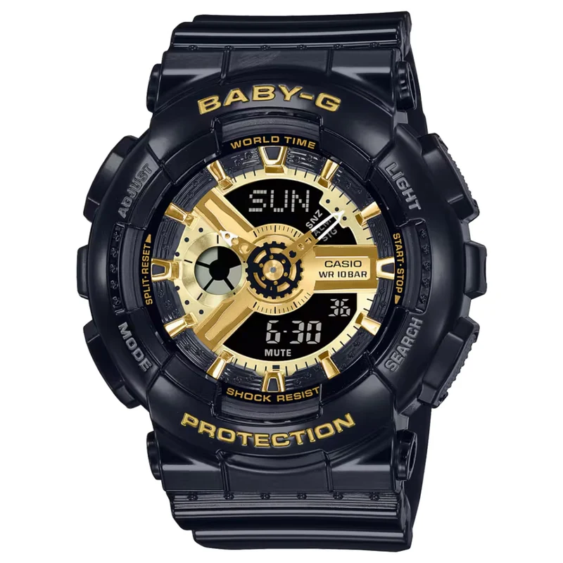 Montre Casio Baby-G BA-110X-1A Femme Noir doré