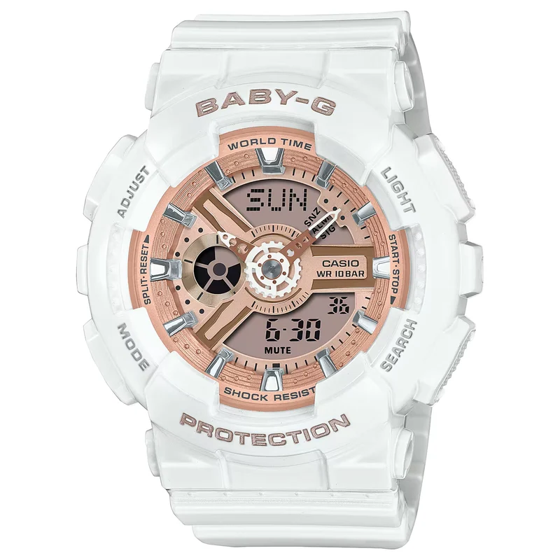 Montre Casio Baby-G BA-110X-7A1 Femme Blanc Bronze