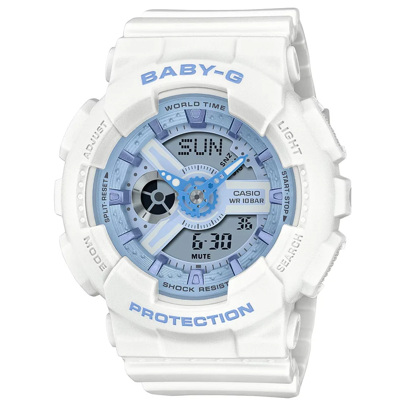 Montre Casio Baby-G BA-110XBE-7A Femme Blanc Bleu