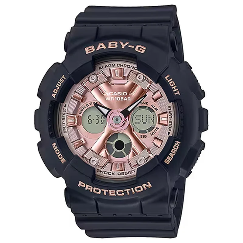 Montre Casio Baby-G BA-130-1A4 Femme Noir Or Rose