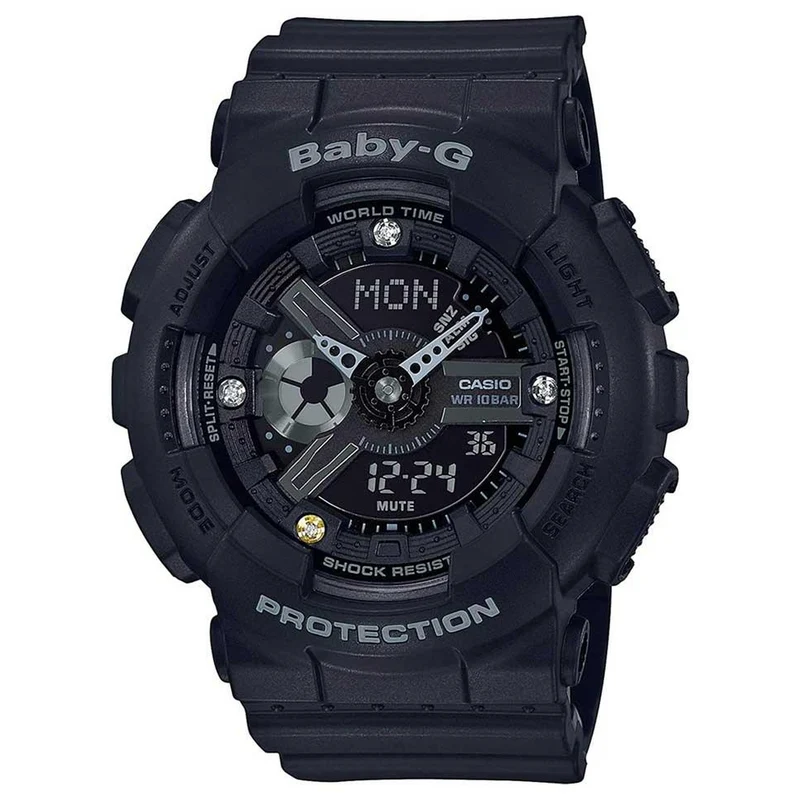 Montre Casio Baby-G BA-135DD-1A Femme Noir