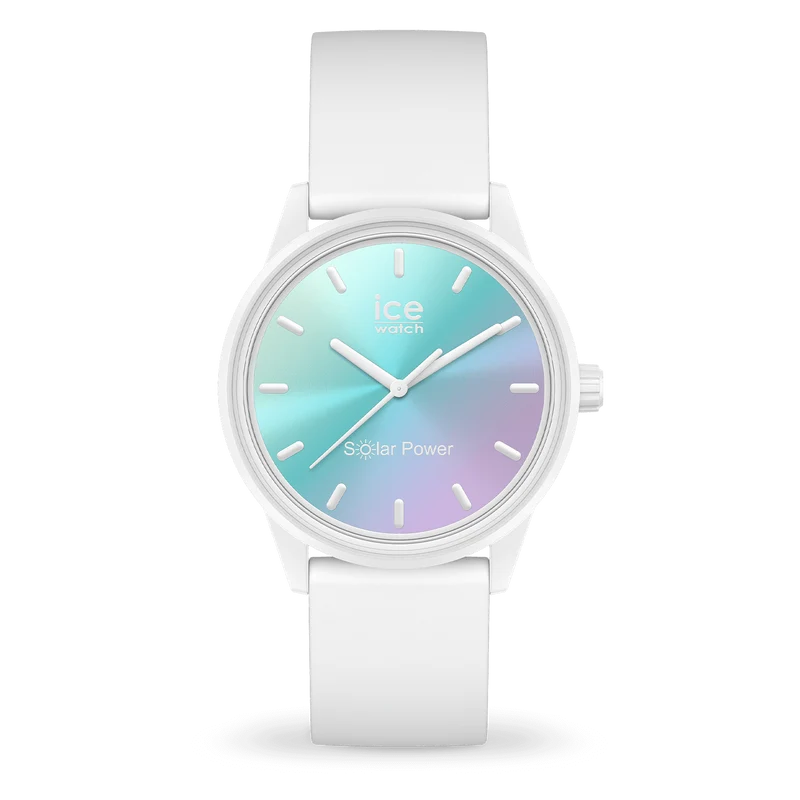 Ice Watch - Montre Blanche Dégradé Bleu Solar Power