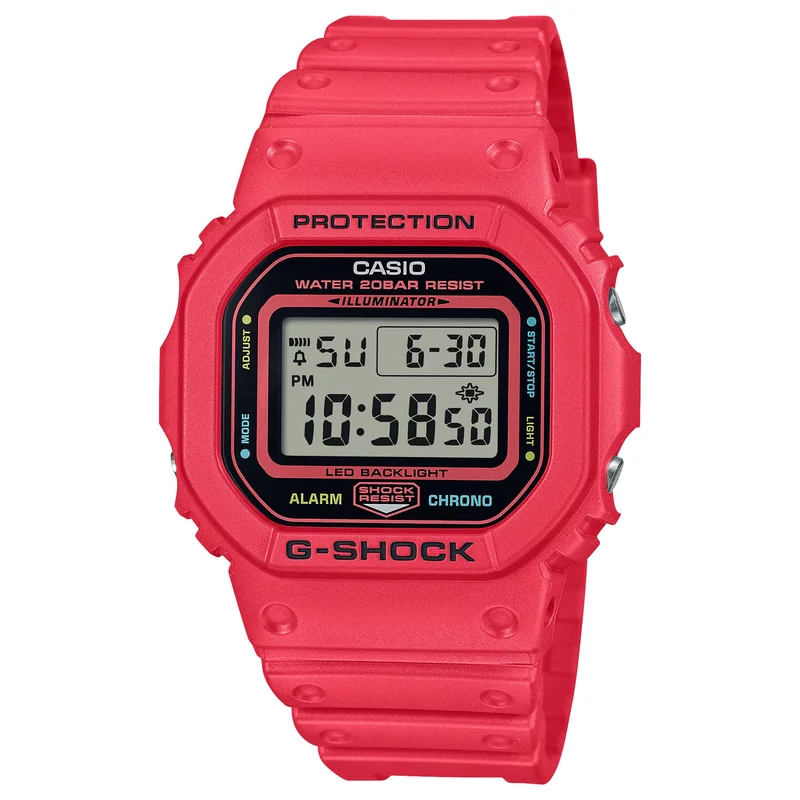 Montre Casio G-Shock DW-5600EP-4 Homme Rouge