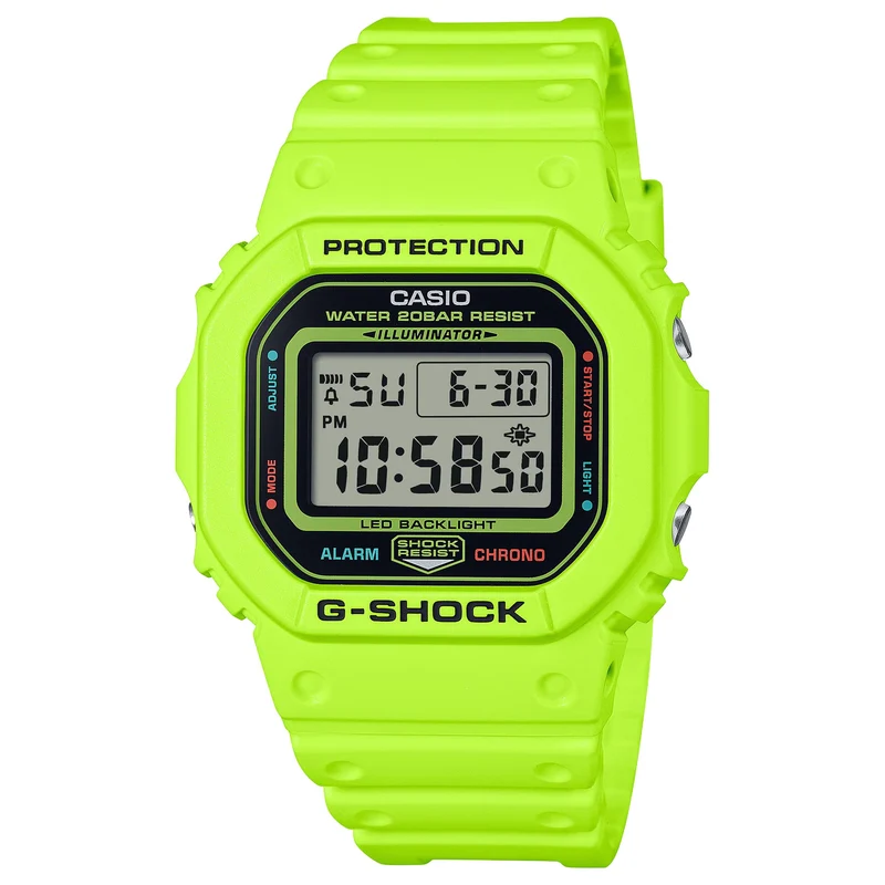 Montre Casio G-Shock DW-5600EP-9 Homme Vert Jaune