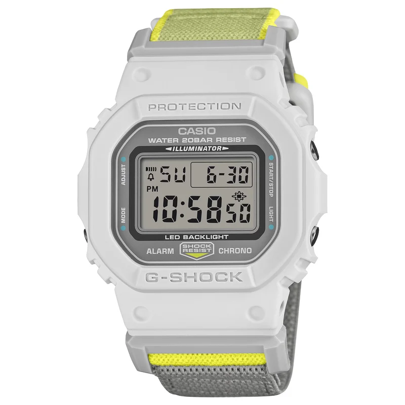 Montre Casio G-Shock DW-5600MNC-7A8 Homme Blanc Gris
