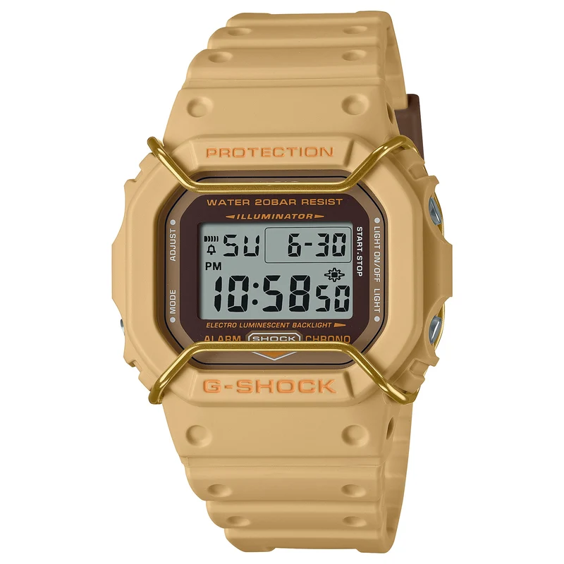 Montre Casio G-Shock DW-5600PT-5 Homme Beige