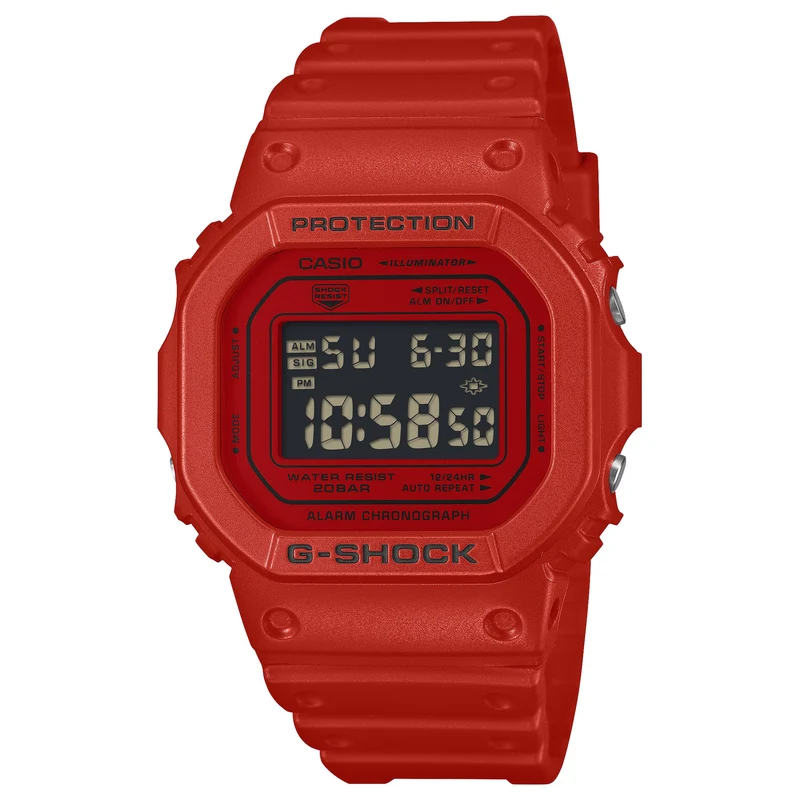 Montre Casio G-Shock DW-5600RRB-4 Homme Rouge