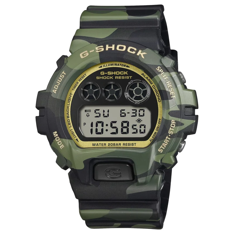 Montre Casio G-Shock DW-6900CMG-3 Homme Camouflage Doré