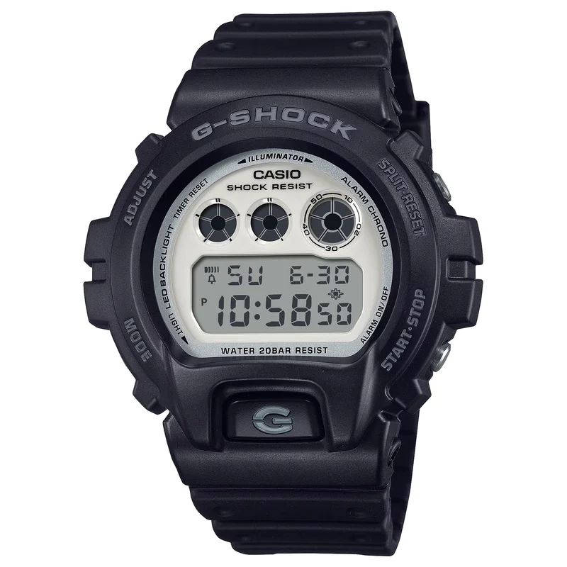 Montre Casio G-Shock DW-6900WD-1 Homme Noir Blanc