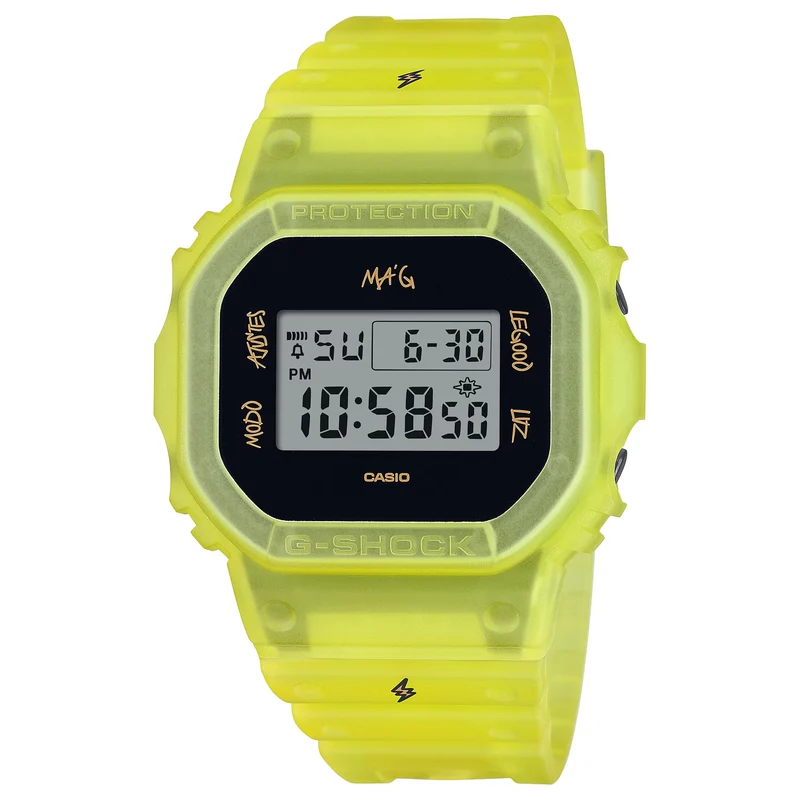 Montre Casio G-Shock DWE-5600JB-1A9 Homme Jaune J Balvin