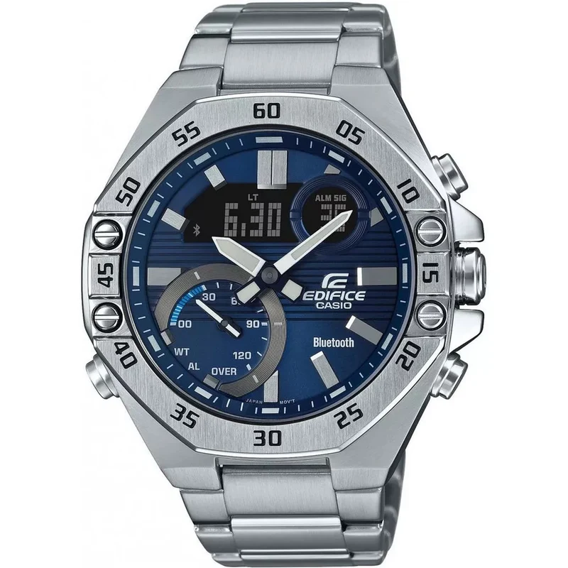 Montre Casio Edifice ECB-10D-2A Homme Argenté Bleu