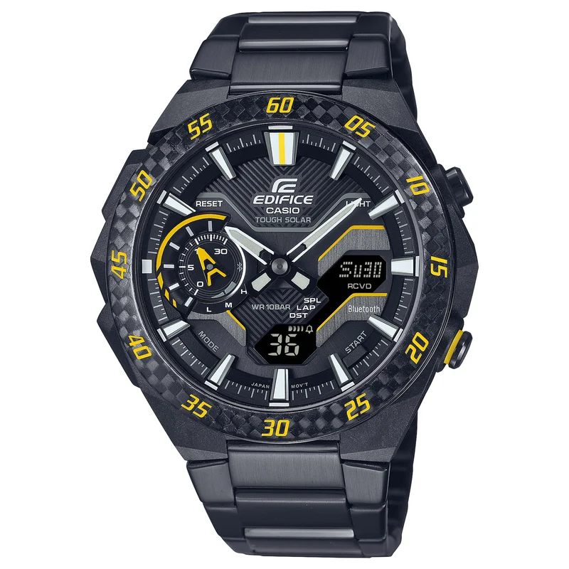 Montre Casio Edifice ECB-2200RC-1A9 Homme Noir Jaune