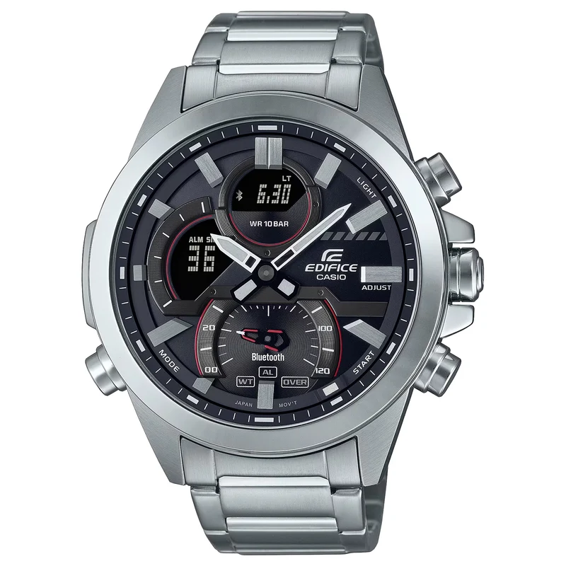 Montre Casio Edifice ECB-30D-1A Homme Argenté Noir