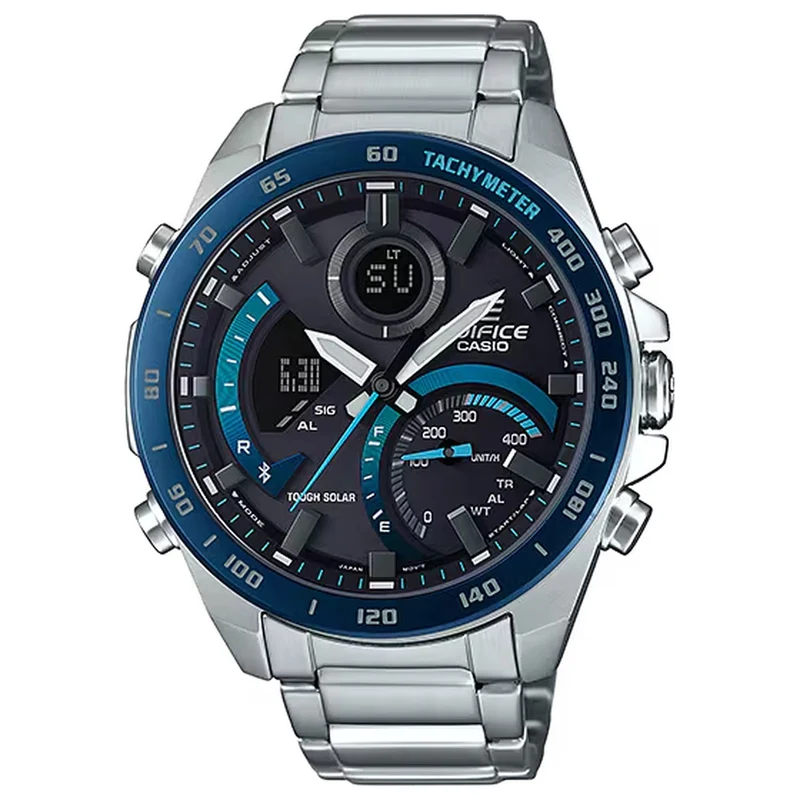 Montre Casio Edifice ECB-900DB-1B Homme Argenté Bleu