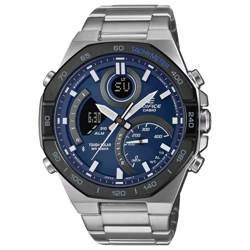 Montre Casio Edifice ECB-950DB-2A Homme Argenté Bleu