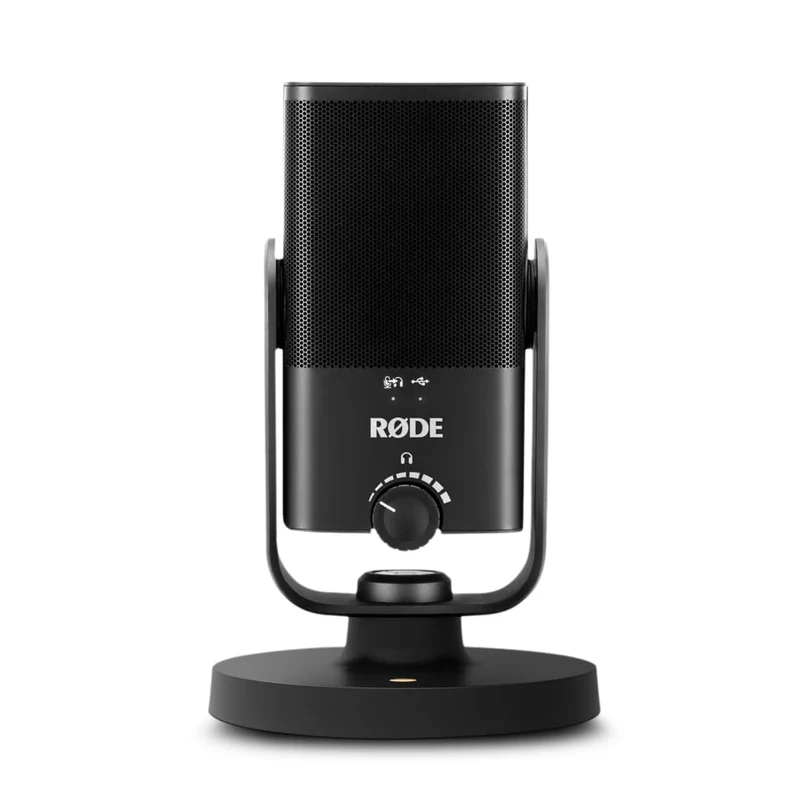 Rode NT-USB Mini Studio Quality USB Unidirectional Microphone for podcasting, Streaming, Musician, Gaming, Voice Over (Black)