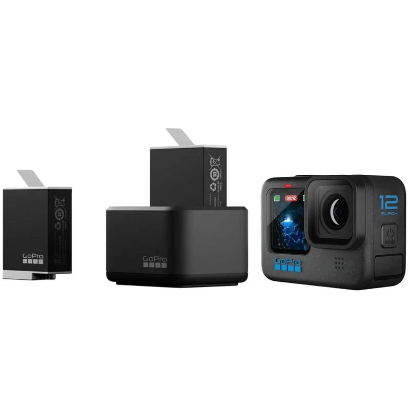 GoPro Dual Battery Charger + Enduro Battery for Hero 10, Hero 11 & Hero 12 Camera Battery Charger