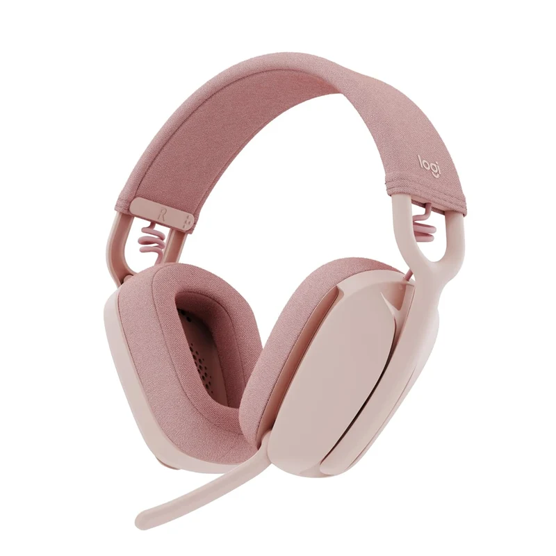 Logitech Zone Vibe 100 Lightweight Wireless Over-Ear Headphones with Noise-Cancelling Microphone, Advanced Multipoint Bluetooth Headset, Works with Teams, Google Meet, Zoom, Mac/PC