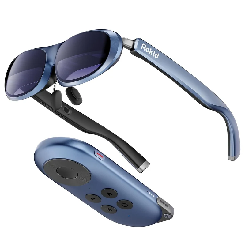 Rokid Joy Pack AR Glasses — Android TV Smart Glasses with 360" Micro-OLED Display | Support for Google Play, Media Streaming and Cloud Gaming | Compatible with All Console, Android, iOS and Windows
