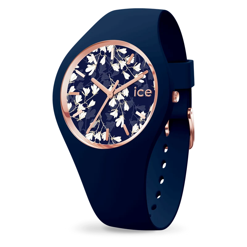 Ice Watch - Montre Silicone Bleu Flower Small
