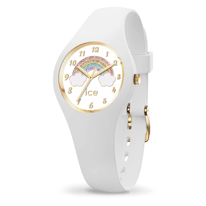 Ice Watch - Montre Silicone Blanc Rainbow XS