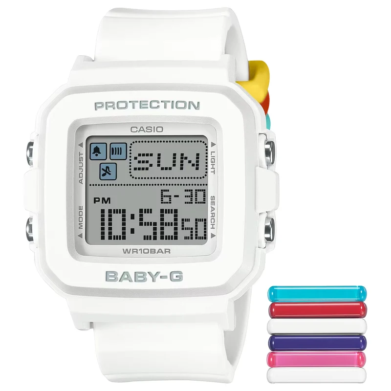 Montre Casio Baby-G BGD-10L-7 Femme Blanc