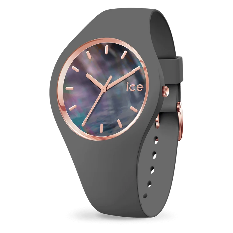 Ice Watch - Montre Silicone Grise Violet Nacré Medium