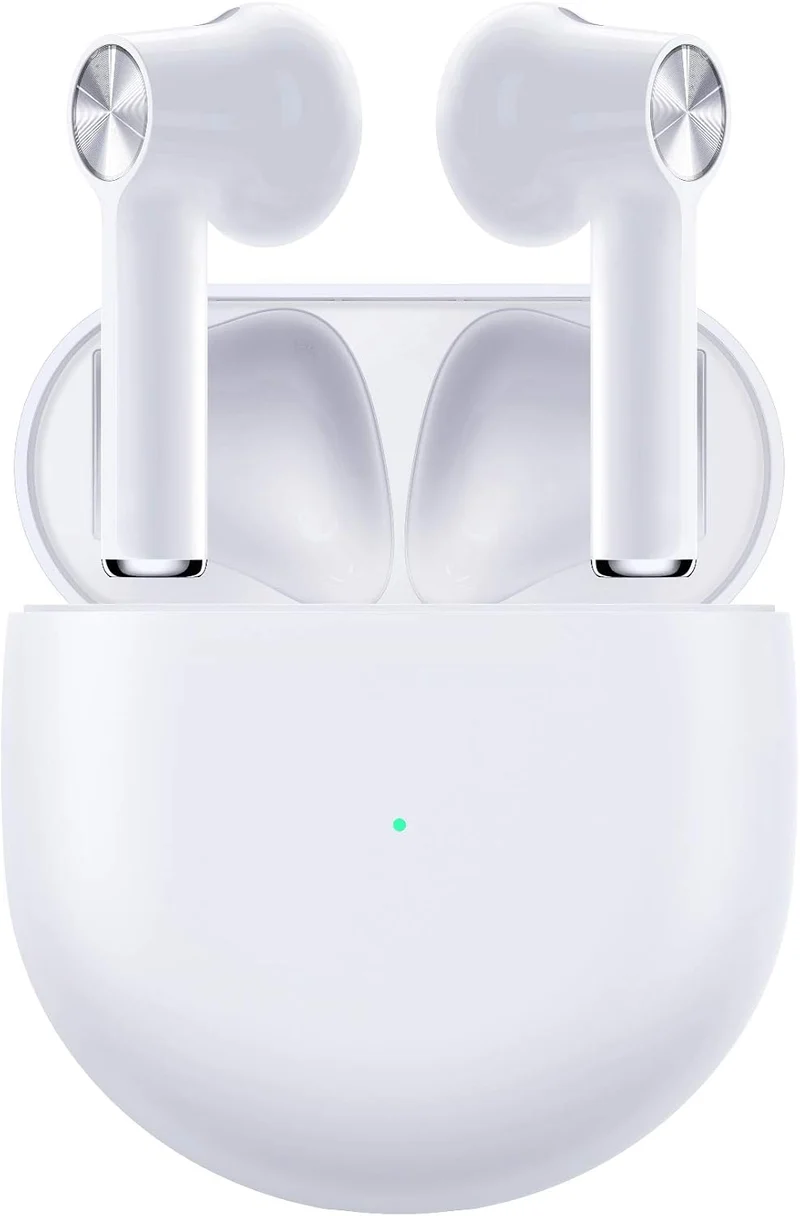 OnePlus Buds - True Wireless Earbuds with Charging Case, White - Fast Charging, Long Battery Life and Deep Bass