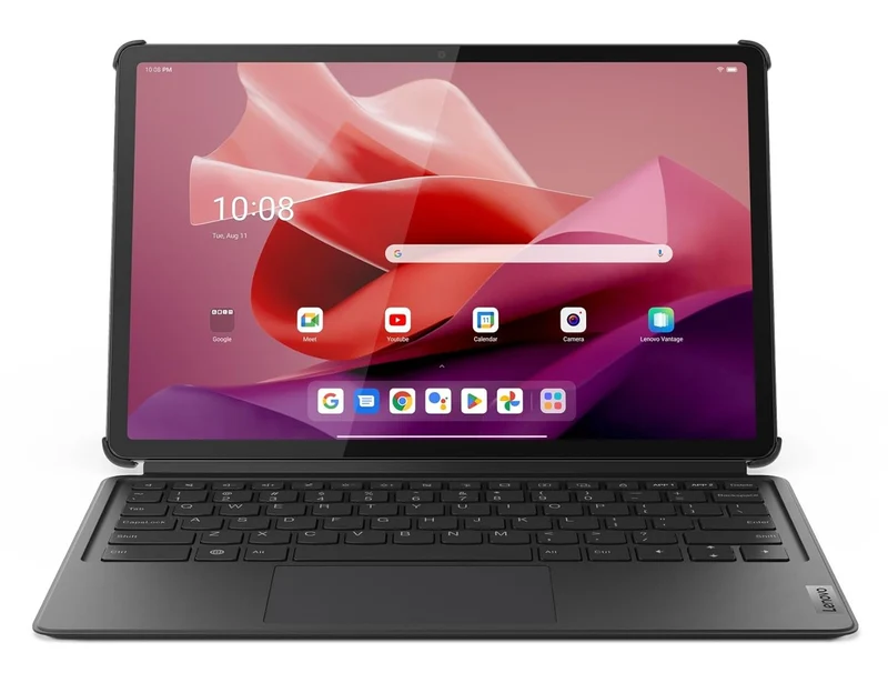 Lenovo Original Tab P12 Keyboard Detachable, 3-Point Pogo-Pin Connectors Wireless Keyboard with Trackpad/Touchpad Tablet (Ultra-Thin, Productivity Enabling Hot Keys (Suitable for Tab P12, Zg38C05230))