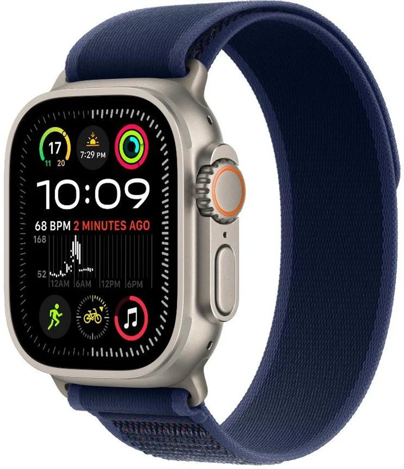 Apple Watch Ultra 2 [GPS + Cellular 49 mm] Smartwatch, Sports Watch with Natural Titanium Case | Fitness Tracker, Precision GPS, Action Button, Carbon Neutral