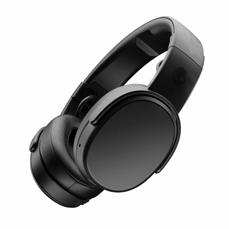 Skullcandy Crusher Wireless Over-Ear Bluetooth Headphones - Adjustable Sensory Bass, Noise-Isolating Fit, 50Hr Battery, Mic – Black
