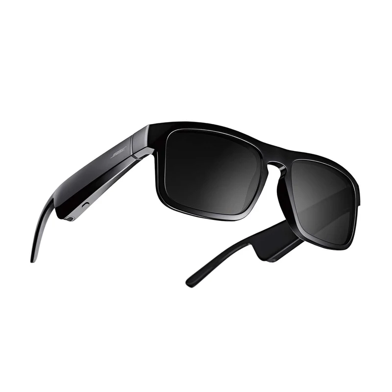 Bose Frames Tenor - Rectangular Polarized, Audio Sunglasses, Bluetooth, Open-Ear Headphones, Water Resistant and Advance Mic System, Black
