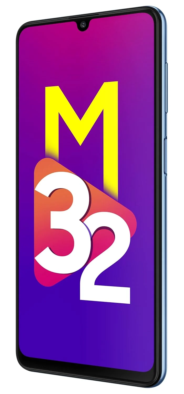 Samsung Galaxy M32 (Light Blue, 4GB RAM, 64GB | FHD+ sAMOLED 90Hz Display | 6000mAh Battery | 64MP Quad Camera