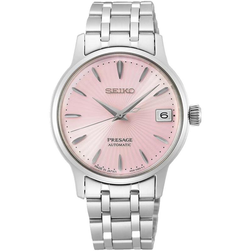 Montre Seiko Presage Cocktail Automatique Femme SRP839J1 Rose Clair
