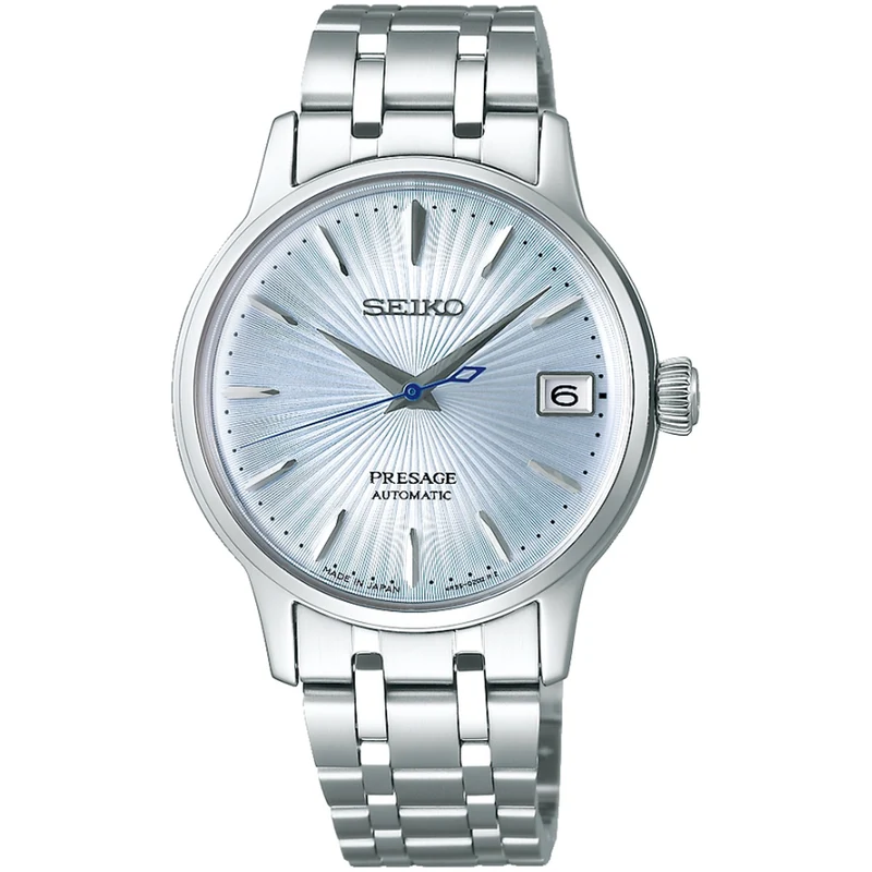 Montre Seiko Presage Cocktail Automatique Femme SRP841J1 Bleu Clair