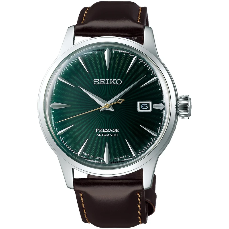 Montre Seiko Presage Cocktail Automatique Homme SRPD37J1 Vert Mockingbird