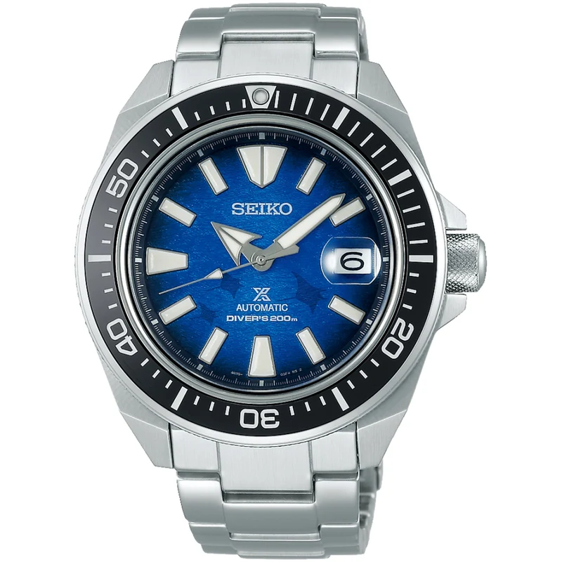 Montre Seiko Prospex Automatique Homme SRPE33K1 Bleu Édition Save The Ocean