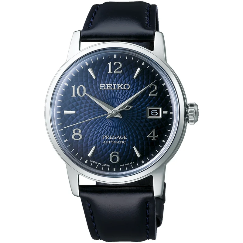 Montre Seiko Presage Cocktail Automatique Homme SRPE43J1 Bleu Old Clock