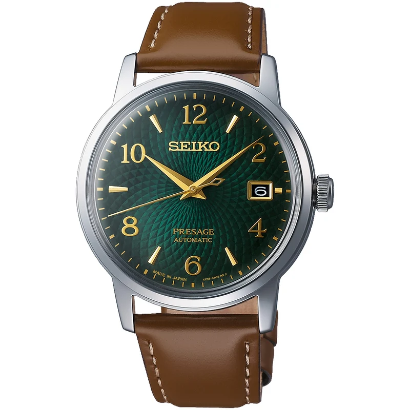 Montre Seiko Presage Cocktail Automatique Homme SRPE45J1 Vert Mojito