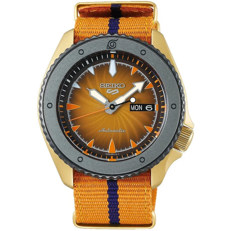 Montre Seiko 5 Sports Homme SRPF70K1 Naruto Uzumaki édition Limitée Naruto & Boruto