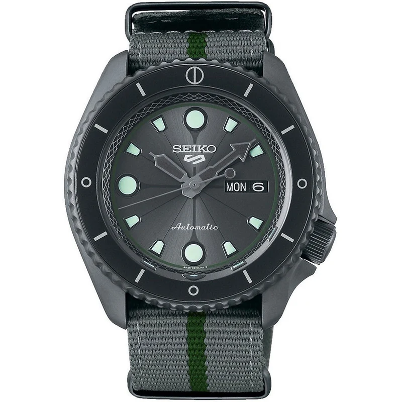 Montre Seiko 5 Sports Homme SRPF75K1 Shikamaru Nara édition Limitée Naruto & Boruto