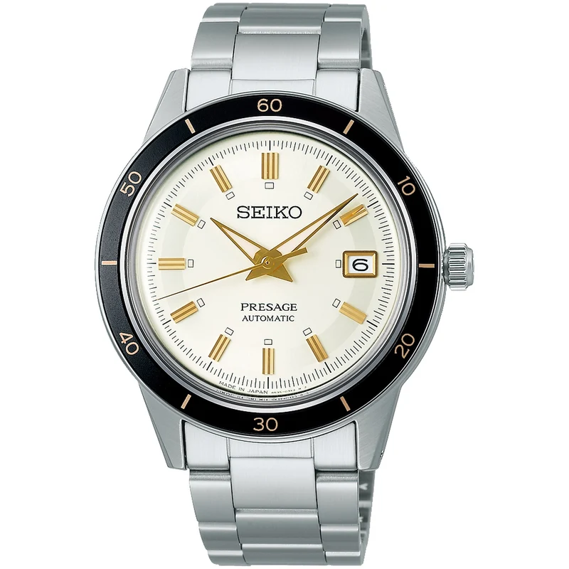 Montre Seiko Presage Homme Automatique SRPG03J1 Blanc Style 60's