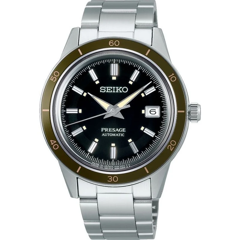 Montre Seiko Presage Homme Automatique SRPG07J1 Noir Style 60's